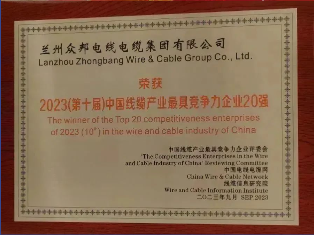 众邦电缆集团连续八年荣膺“中国线缆产业最具竞争力企业20强”.png